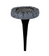 Kian Set of 4 LED Solar Outdoor Spike Grey Dawn to Dusk Sensor 8000K IP44-4