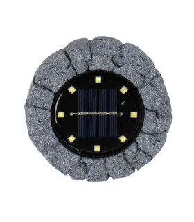 Kian Set of 3 LED Solar Outdoor Lighting Grey Dawn to Dusk Sensor 9000K IP44-1