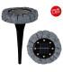 Kian Set of 3 LED Solar Outdoor Lighting Grey Dawn to Dusk Sensor 9000K IP44-8