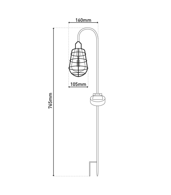 Gitti Set of 2 LED Solar Outdoor Spike Old Brass Dawn to Dusk Sensor 3000K IP44-4