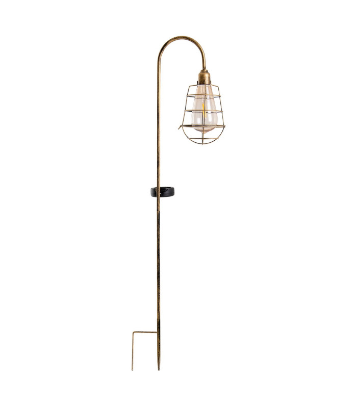 Gitti Set of 2 LED Solar Outdoor Spike Old Brass Dawn to Dusk Sensor 3000K IP44-5