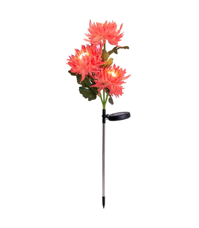 Blume LED Solar Outdoor Spike Rosé/Salmon IP44-5