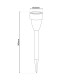 Cyral Set of 6 LED Solar Outdoor Spike Steel-Blank Dawn to Dusk Sensor 3000K IP44-7