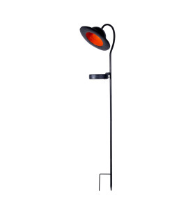 Bowler LED Solar Outdoor Spike Black Dawn to Dusk Sensor 3800-4200K IP44-1