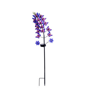 Viola LED Solar Outdoor Spike Violet Dawn to Dusk Sensor 5800-6500K IP44-1