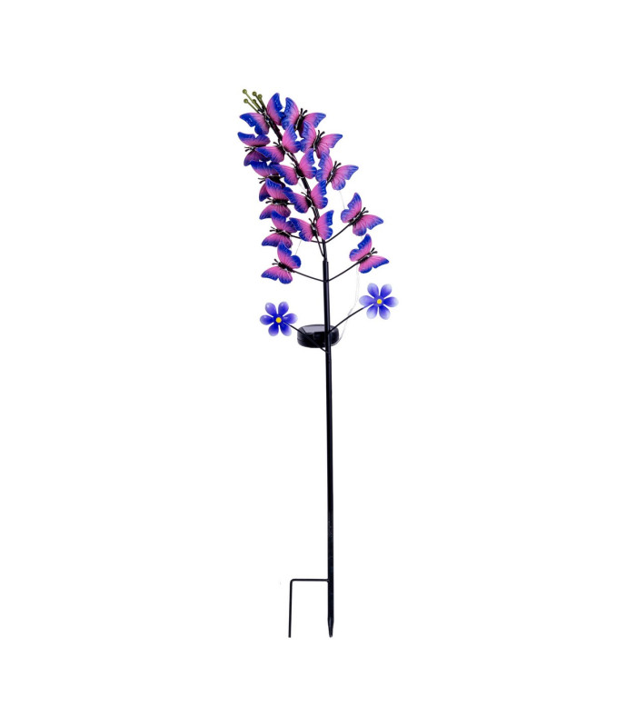 Viola LED Solar Outdoor Spike Violet Dawn to Dusk Sensor 5800-6500K IP44-1