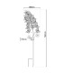 Viola LED Solar Outdoor Spike Violet Dawn to Dusk Sensor 5800-6500K IP44-4