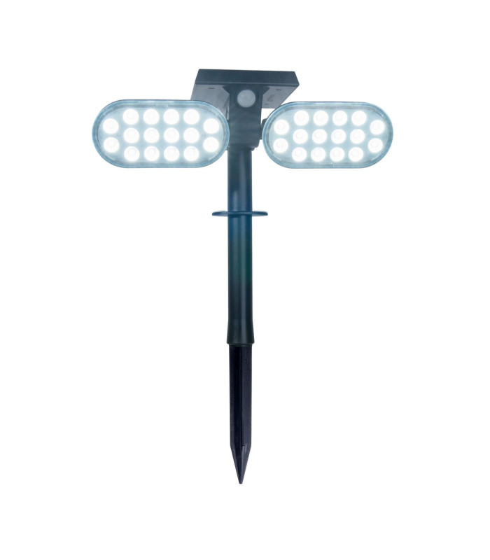 Paco Solar Outdoor Spike Black PIR + Dusk to Dawn Sensor 6500K IP65-5