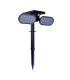 Paco Solar Outdoor Spike Black PIR + Dusk to Dawn Sensor 6500K IP65-6