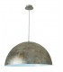 1 Light Large Dome Ceiling Pendant Old white, Gold, E27 - 1