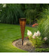 Paula Set of 2 LED Solar Outdoor Spike Brown Dawn to Dusk Sensor 2800-3200K IP44-3