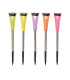Multi Set of 5 LED Solar Outdoor Spike Multi Colour Dawn to Dusk Sensor 5500K IP44-1