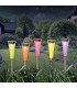 Multi Set of 5 LED Solar Outdoor Spike Multi Colour Dawn to Dusk Sensor 5500K IP44-3