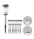 Veronica Set of 8 LED Solar Outdoor Spike Steel-Blank Dawn to Dusk Sensor IP44-1