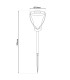 Veronica Set of 8 LED Solar Outdoor Spike Steel-Blank Dawn to Dusk Sensor IP44-7