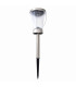 Veronica Set of 8 LED Solar Outdoor Spike Steel-Blank Dawn to Dusk Sensor IP44-8