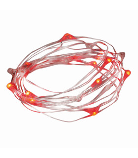 Lichterkette LED Red Battery Powered-1