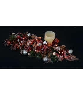 Lichterkette LED Red Battery Powered-2