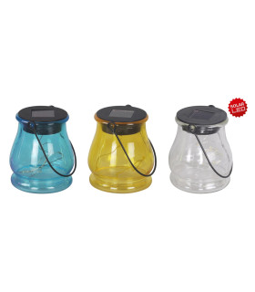 Naeve Set of 3 LED Solar Outdoor Lighting Multi Colour IP44