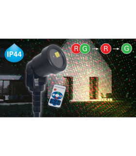 Projektor LED Black IP44 Remote Control-1