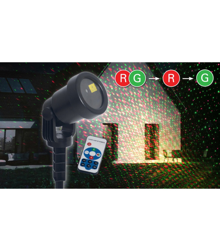 Projektor LED Black IP44 Remote Control-3