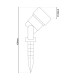 Projektor LED Black IP44 Remote Control-6