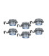 Mistra Set of 6 LED Solar Outdoor Lighting Grey Dawn to Dusk Sensor IP44-1