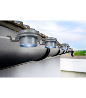 Mistra Set of 6 LED Solar Outdoor Lighting Grey Dawn to Dusk Sensor IP44-2