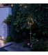 Flamme LED Solar Outdoor Lighting Brown Dawn to Dusk Sensor 2000K IP44-7