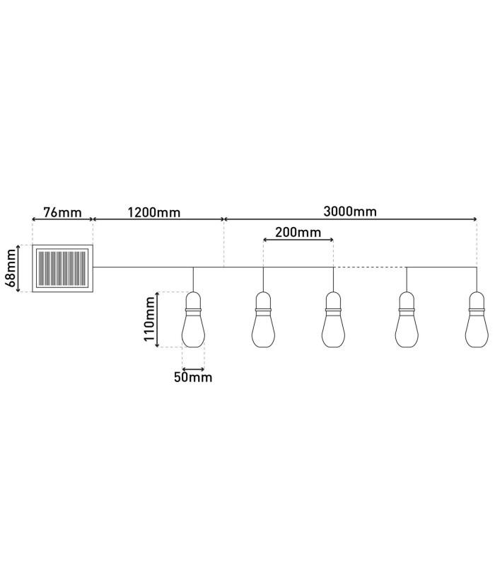 Glühbirne LED Solar Clear/Transparent Dawn to Dusk Sensor 3000K IP44-6