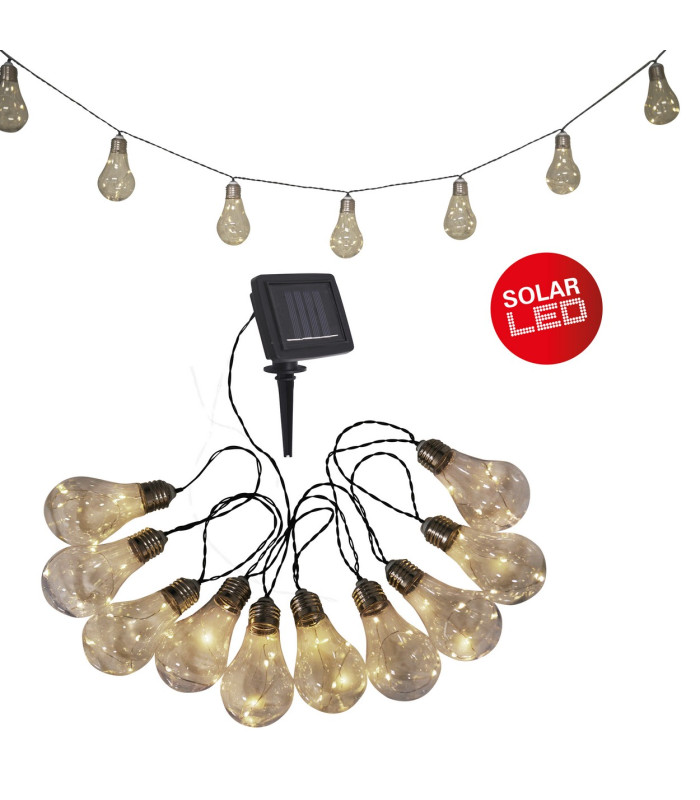 Glühbirne LED Solar Clear/Transparent Dawn to Dusk Sensor 3000K IP44-8