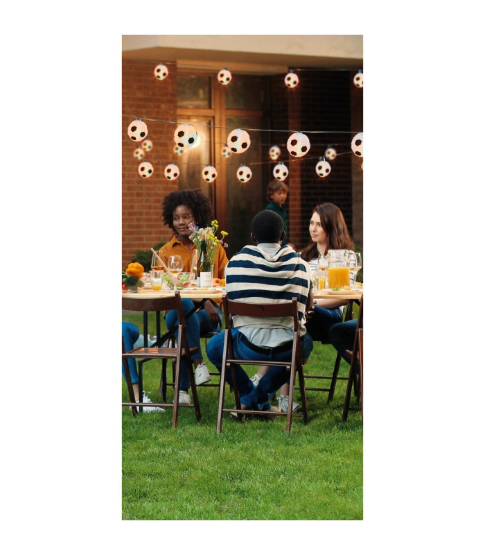 Fußball LED Solar Black Dawn to Dusk Sensor IP44-4