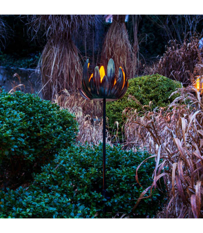 Blume Solar Outdoor Lighting Copper Dawn to Dusk Sensor 3000K IP44-3