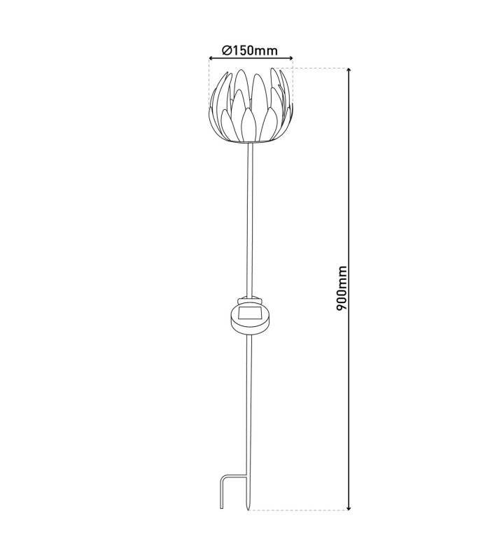 Blume Solar Outdoor Lighting Copper Dawn to Dusk Sensor 3000K IP44-5