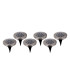 Kian Set of 6 LED Solar Outdoor Spike Steel-Blank Dawn to Dusk Sensor 2500-3200K IP44-1