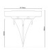 Kian Set of 6 LED Solar Outdoor Spike Steel-Blank Dawn to Dusk Sensor 2500-3200K IP44-4