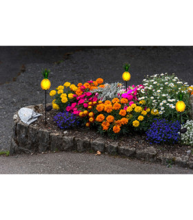 Ananas LED Solar Outdoor Spike Orange IP44-2