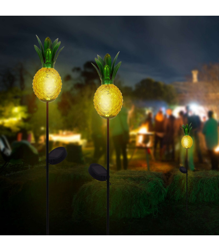 Ananas LED Solar Outdoor Spike Orange IP44-3