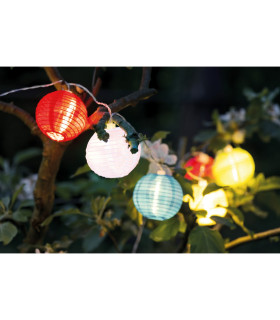 Papierballon LED Solar Multi Colour Dawn to Dusk Sensor 3000K IP44-2