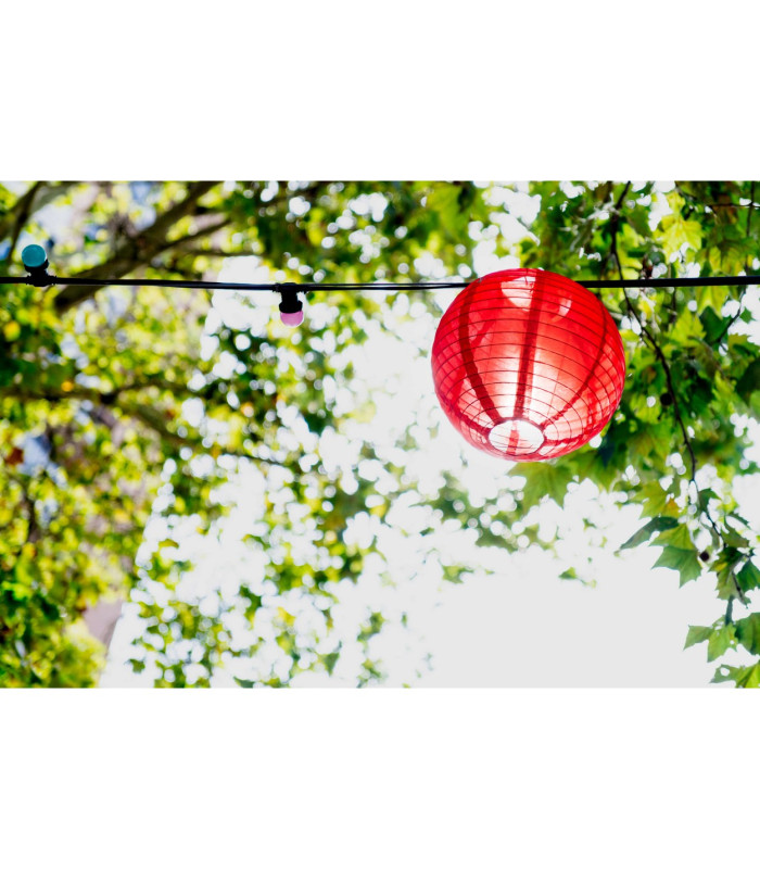 Papierballon LED Solar Multi Colour Dawn to Dusk Sensor 3000K IP44-5