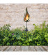 Flamme LED Solar Outdoor Spike Bronze Dawn to Dusk Sensor IP44-2