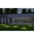 Crackle Set of 3 LED Solar Outdoor Spike White IP44-3