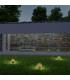 Crackle Set of 3 LED Solar Outdoor Spike White IP44-5