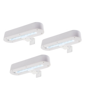 Garden Light Set of 3 LED Solar Outdoor Lighting White 7000K IP44-1