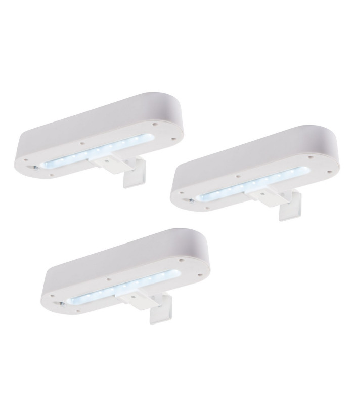 Garden Light Set of 3 LED Solar Outdoor Lighting White 7000K IP44-1