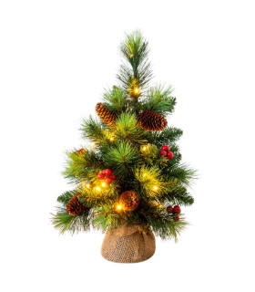 Weihnachtsbaum LED Green Battery Powered 2800K IP44 Timer Function-1