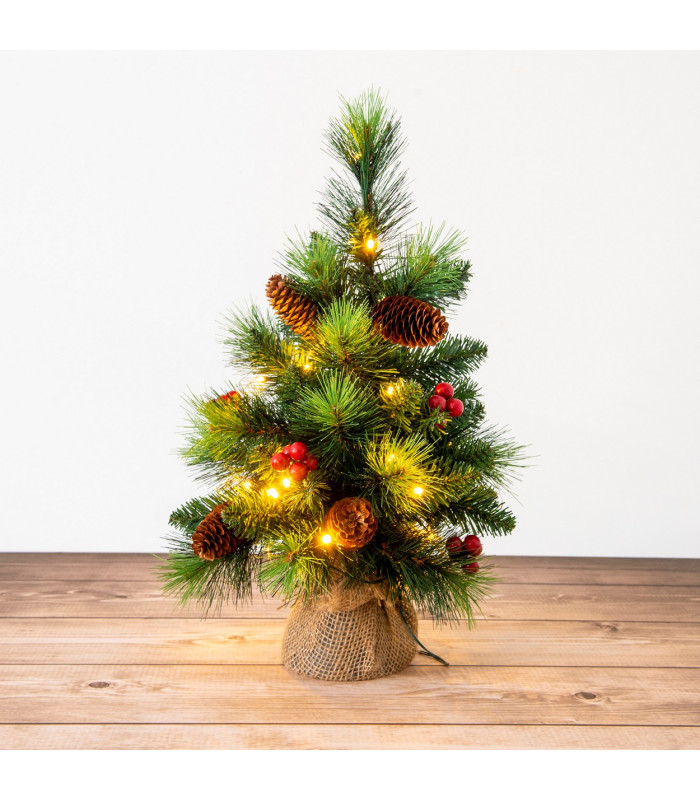 Weihnachtsbaum LED Green Battery Powered 2800K IP44 Timer Function-4