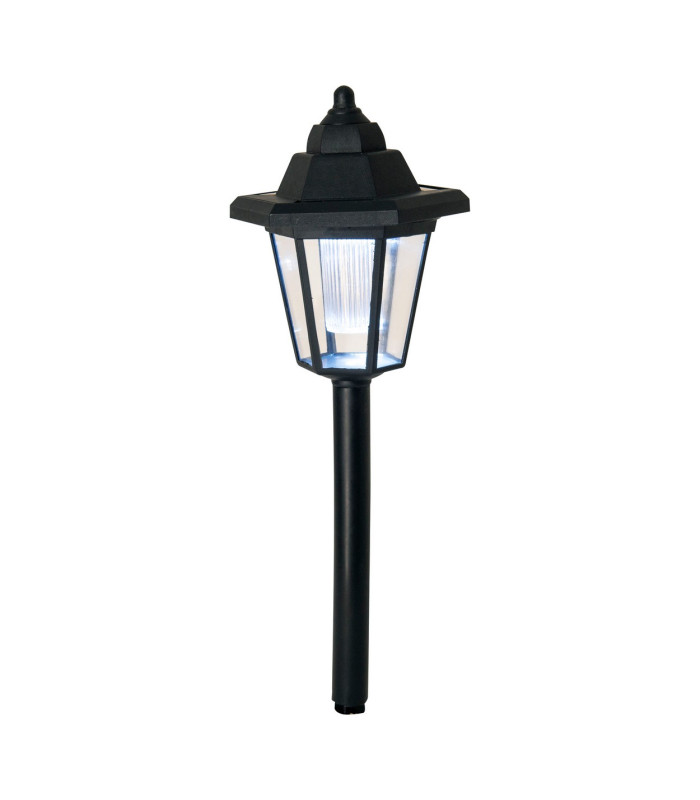 Arona Set of 3 LED Solar Outdoor Spike Black Dawn to Dusk Sensor 7000K IP44-7