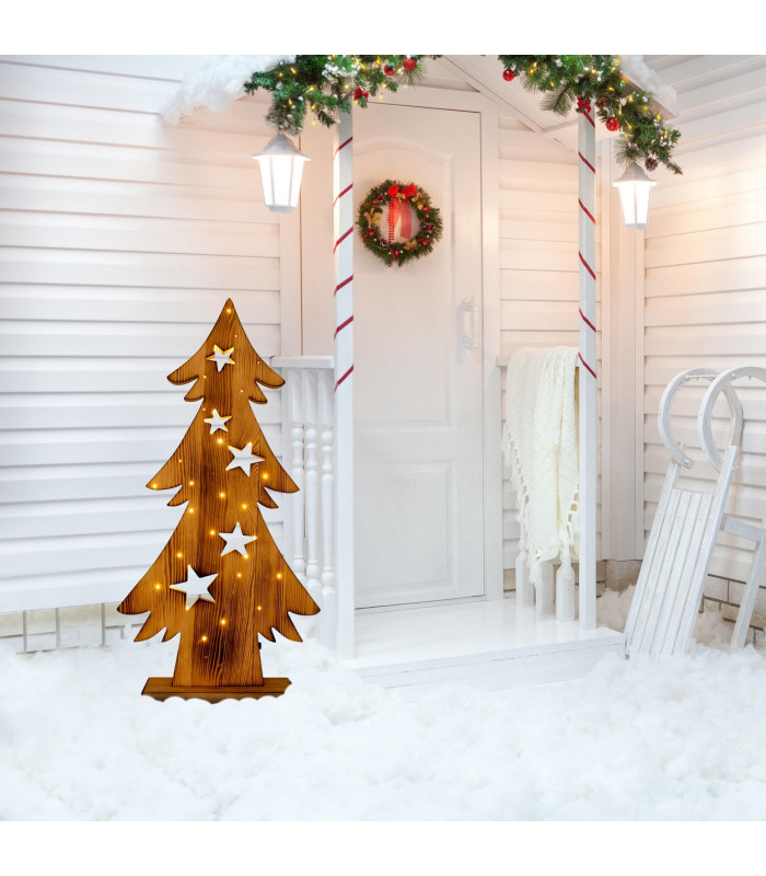 Tannenbaum LED Large Nature Battery Powered 2800K IP44 Timer Function-2