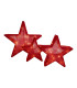 Weihnachtsstern Set of 3 LED Red 3000K IP44-4